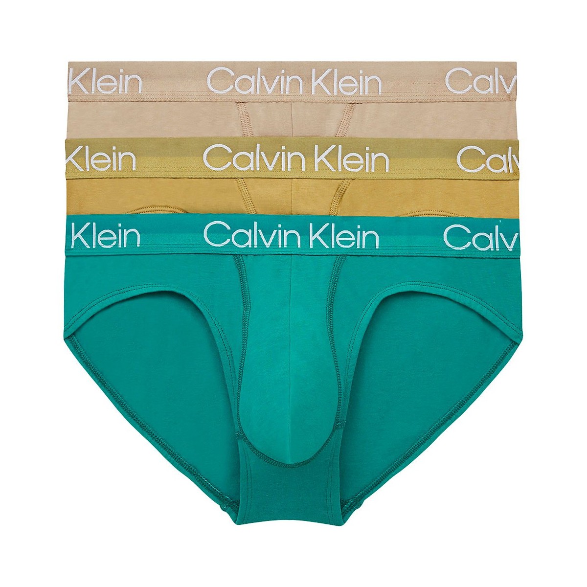 Calvin Klein Men's Ultra Soft Modal Hip Briefs, Green Camo, L at   Men's Clothing store