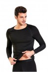 BERREK MENS ISOTHERMAL UNDERSHIRT / BLACK-WITHE