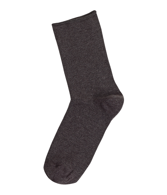 WOMEN'S SOCKS WITHOUT RUBBER/BLACK-GRAY-BLUE