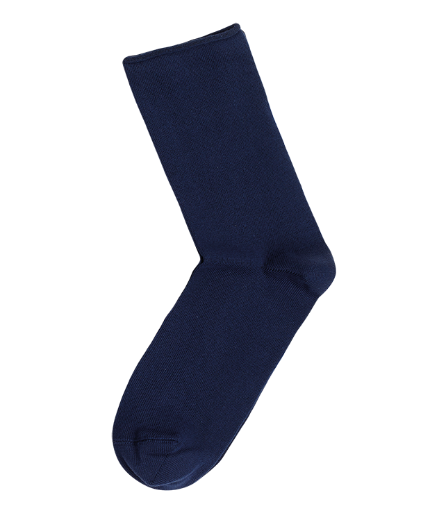 WOMEN'S SOCKS WITHOUT RUBBER/BLACK-GRAY-BLUE