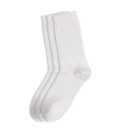 MEWE WOMEN'S COTTON SOCKS 3PCS/WHITE