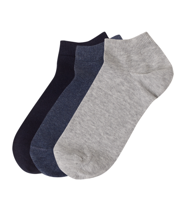 MEWE KIDS SOCKS COTTON MIDI-DARK BLUE/ ROTTEN APPLE-SET OF 3