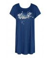 TRIUMPH NIHTDRESSES SS19 NDK 01-100% ΒΑΜΒΑΚΕΡΟ-ΜΠΛΕ