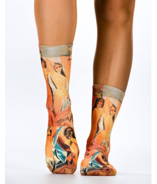 WIGGLESTEPS WOMEN'S SOCKS - GIRLS OF AVIGNON