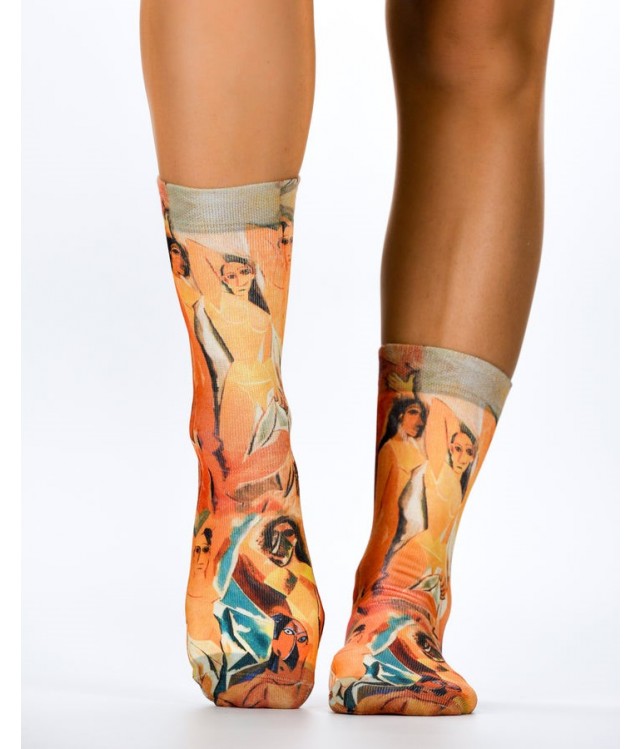 WIGGLESTEPS WOMEN'S SOCKS - GIRLS OF AVIGNON