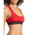 CALVIN KLEIN WOMEN'S UNLINED BRALETTE / RED