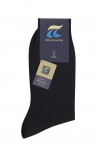 MENS COTTON MERCERIZE SOCKS POURNARA ART: 110 - BLACK