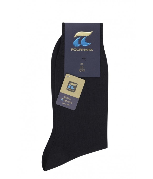 MENS COTTON MERCERIZE SOCKS POURNARA ART: 110 - BLACK