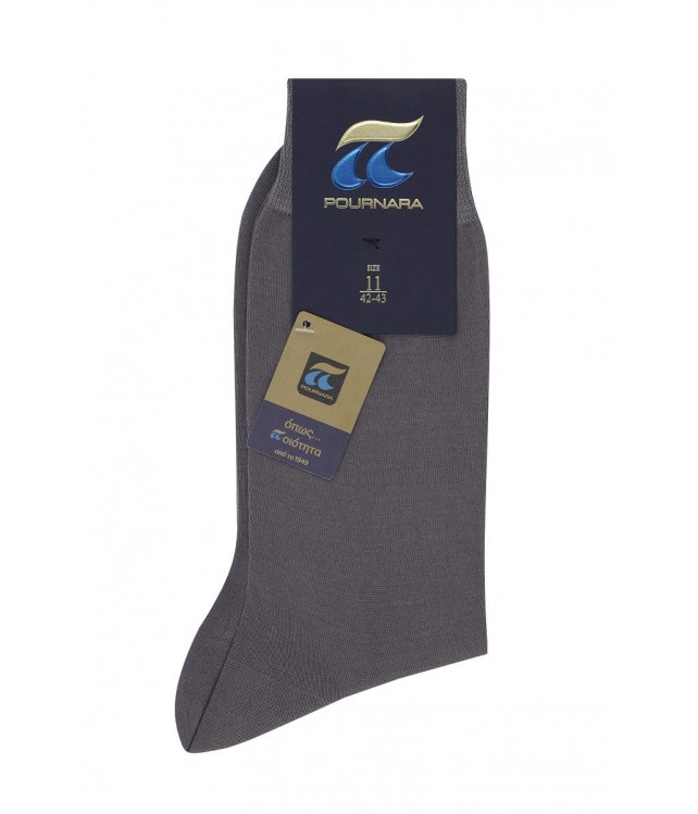 MENS COTTON MERCERIZE SOCKS  POURNARA ART: 110 - MEDIUM GREY