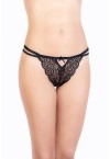 ELITE FORM WOMEN'S STRING UNDERWEAR - BLACK
