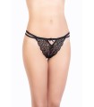 ELITE FORM WOMEN'S STRING UNDERWEAR - BLACK