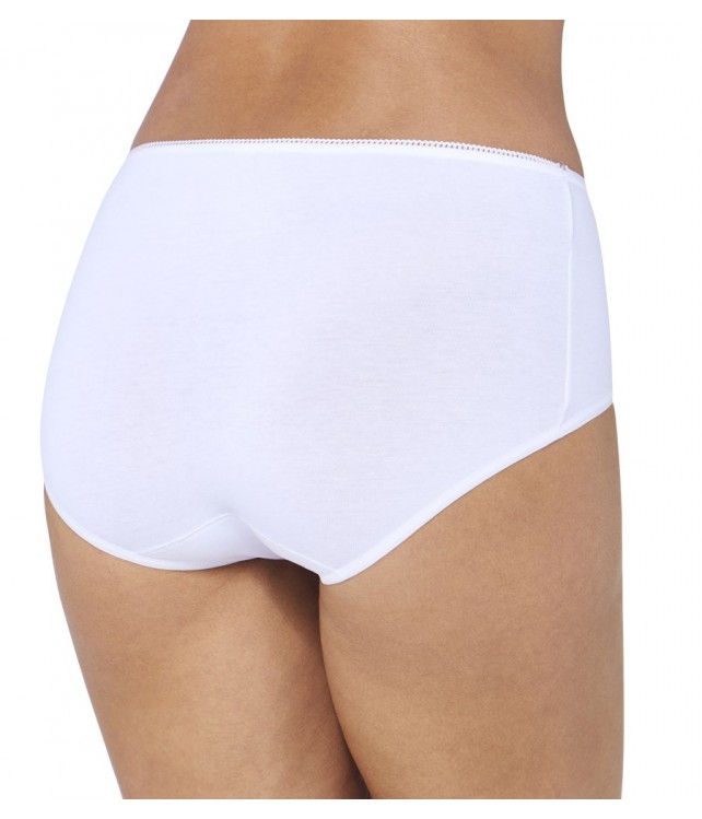 SLOGGI 24/7 COTTON MIDI - 3PCS. - WHITE