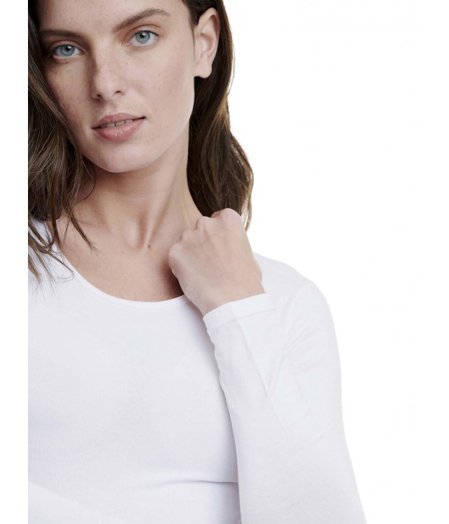 WALK WOMENS SHIRT w/LONG SLEEVE LOW NECK LINE BAMBOO