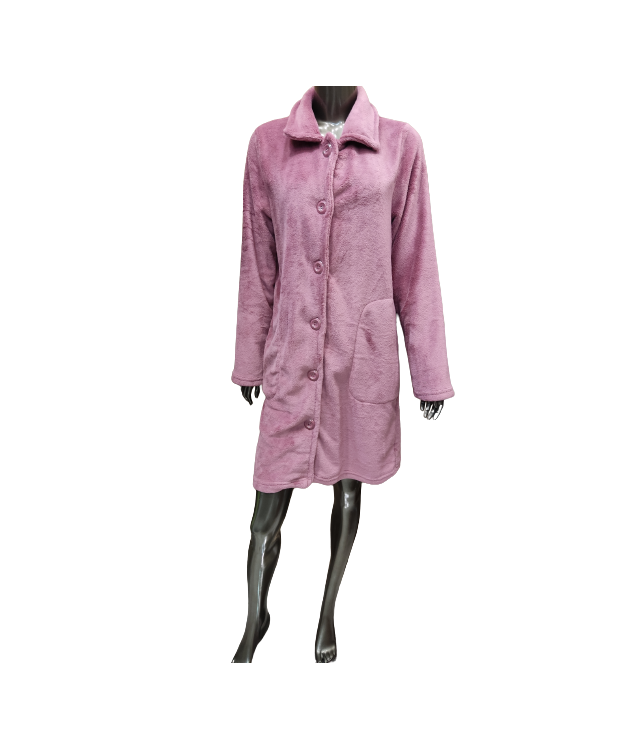 INTRIGA ΓΥΝΑΙΚΕΙΑ ΡΟΜΠΑ FLEECE ΜΕ ΚΟΥΜΠΙΑ / ΜΠΟΡΝΤΟ-ΣΑΠΙΟ ΜΗΛΟ