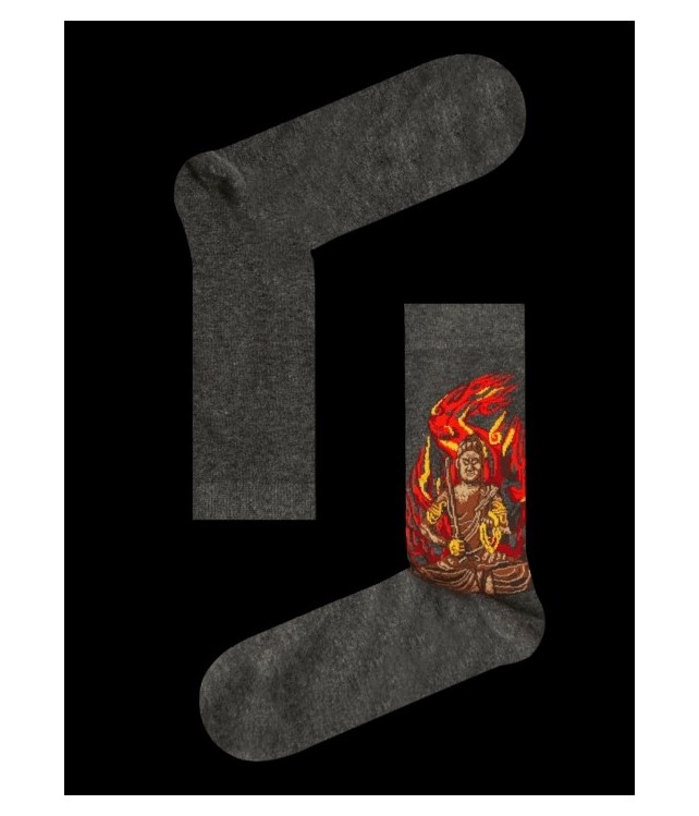 EKMEN PATTERNED COTTON SOCKS FOR WOMEN