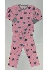 GIRLS COTTON SLIPWEAR - PINK w/ FOXES