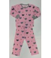 GIRLS COTTON SLIPWEAR - PINK w/ FOXES