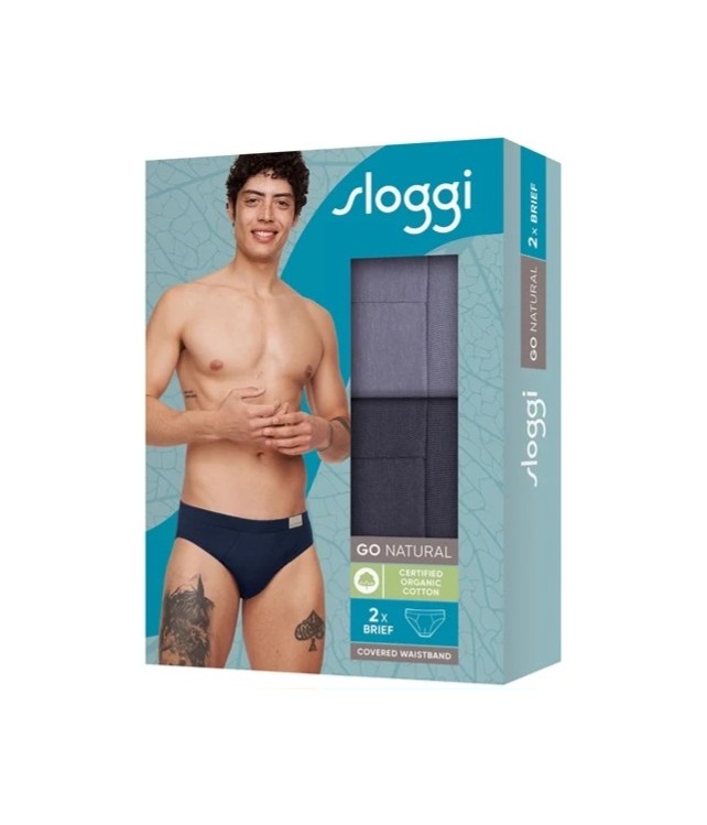SLOGGI GO NATURAL 2x BRIEF SLIP
