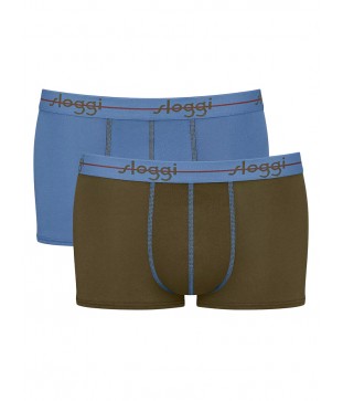 SLOGGI START HIPSTER ΑΝΔΡΙΚΟ BOXER 2 ΤΕΜΑΧΙΩΝ -ΜΠΛΕ ΜΩΒ/ΜΑΥΡΟ