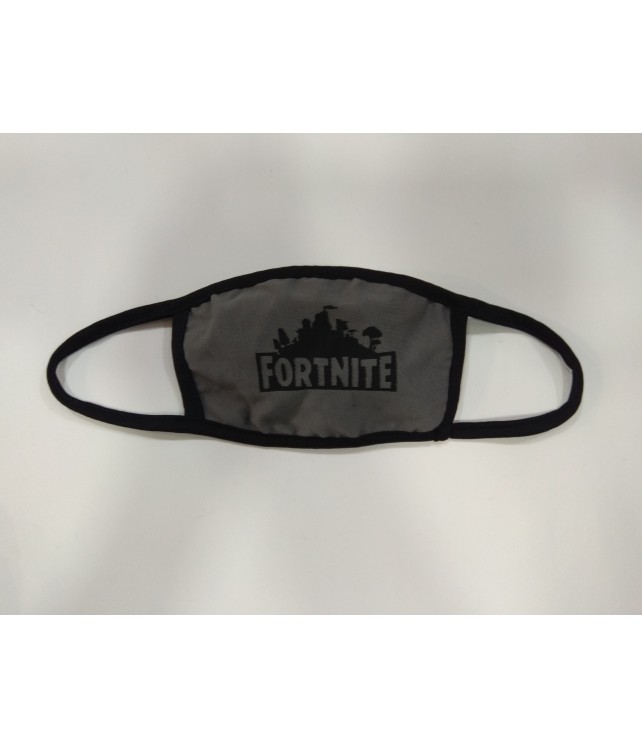 KIDS COTTON FACIAL MASK-FORTNITE- GREY
