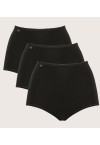 SLOGGI 24/7 COTTON MAXI - 3 PCS- BLACK