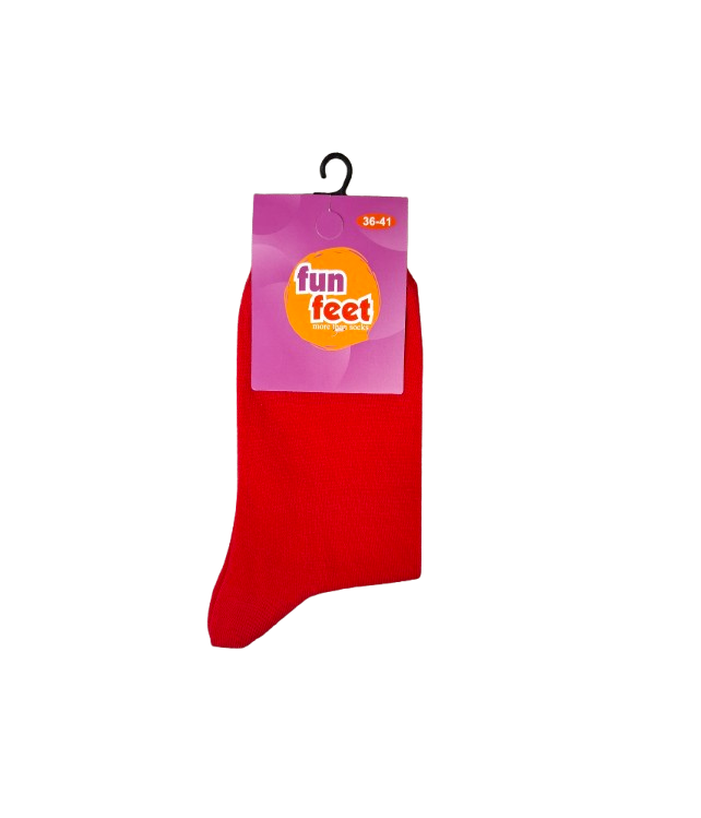 WOMEN'S SOLID COTTON SOCKS
