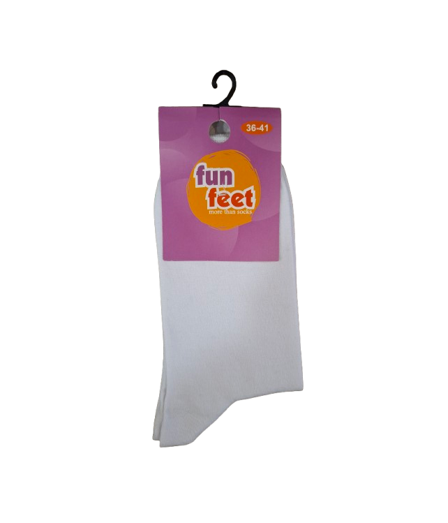 WOMEN'S SOLID COTTON SOCKS