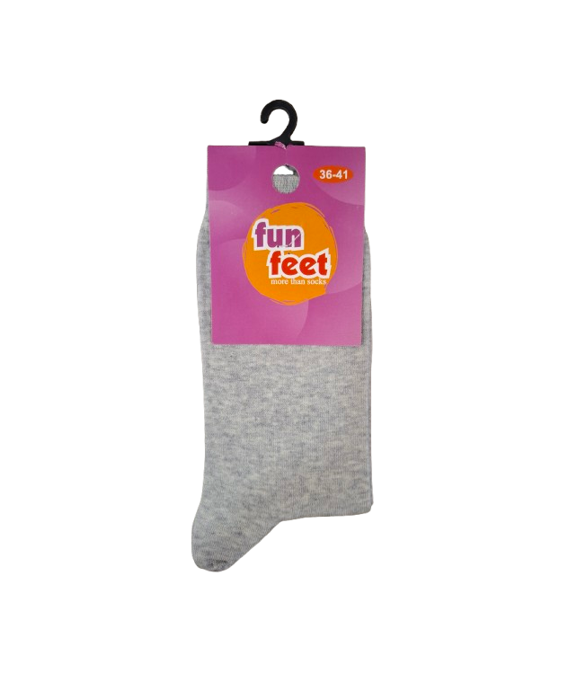 WOMEN'S SOLID COTTON SOCKS