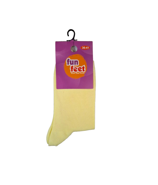 WOMEN'S SOLID COTTON SOCKS