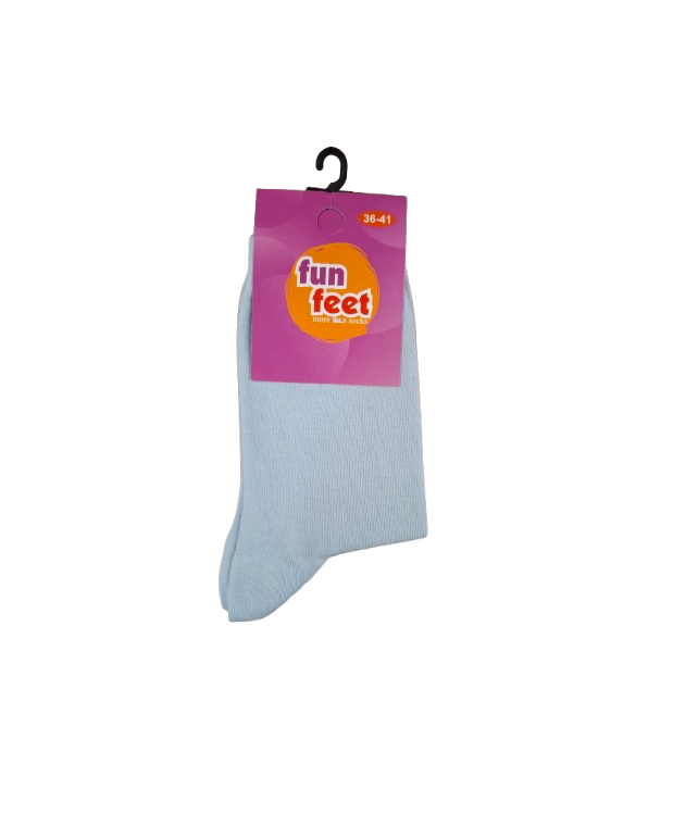 WOMEN'S SOLID COTTON SOCKS