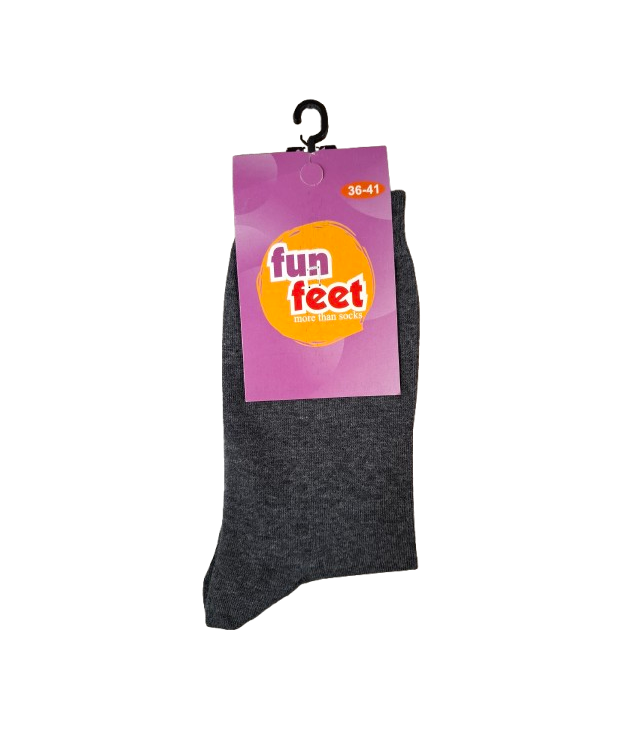 WOMEN'S SOLID COTTON SOCKS