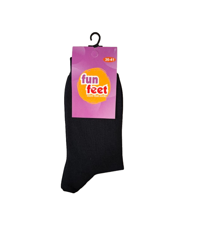 WOMEN'S SOLID COTTON SOCKS