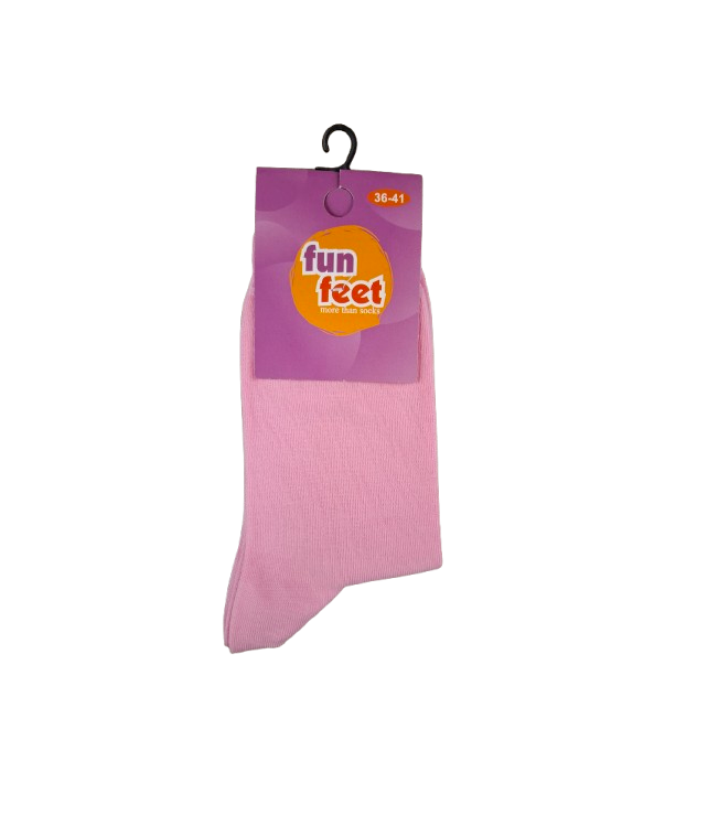 WOMEN'S SOLID COTTON SOCKS