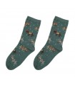EKMEN PATTERNED COTTON SOCKS FOR WOMEN