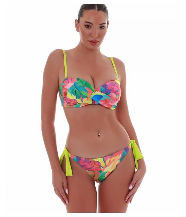 BLUEPOINT 'EXOTIC CHARM' STRAPS BIKINI TOP CUP D