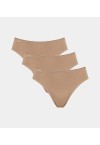 SLOGGI WOMENS 24/7 COTTON TAI - 3 PCS - BEIGE