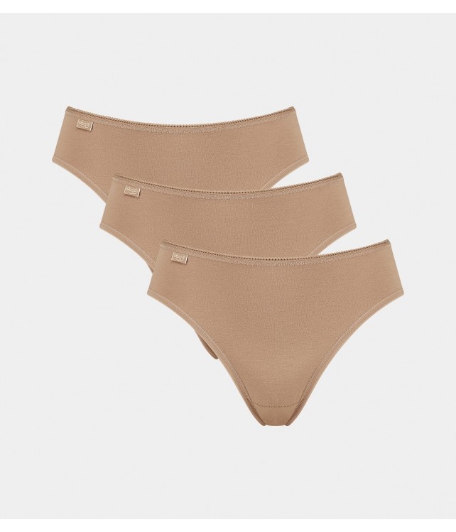 SLOGGI WOMENS 24/7 COTTON TAI - 3 PCS - BEIGE