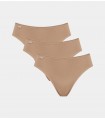 SLOGGI WOMENS 24/7 COTTON TAI - 3 PCS - BEIGE