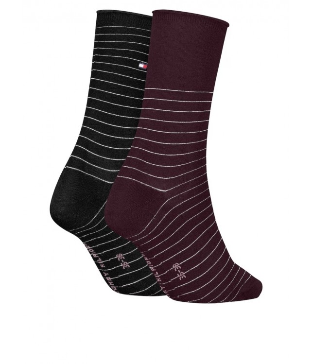 TOMMY HILFIGER COTTON HIGH SOCKS SET OF 2 PCS