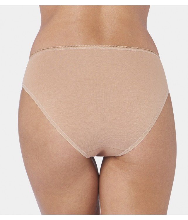 SLOGGI WOMENS 24/7 COTTON TAI - 3 PCS - BEIGE