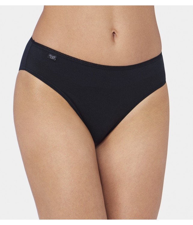 SLOGGI WOMENS  24/7 COTTON TAI - 3 PCS-  BLACK