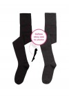 MEWE WOMENS SOCKS OVER THE KNEE/ BLACK