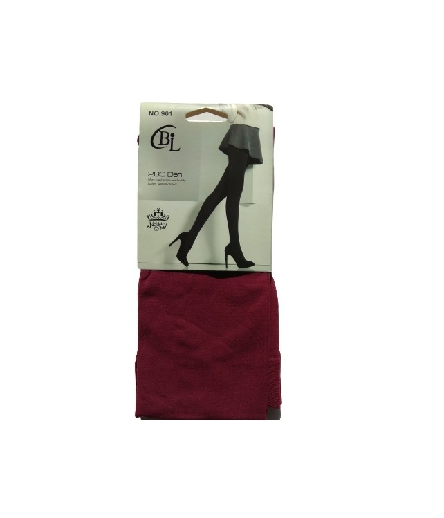 CBL TIGHTS 280 DEN SEE THROUGH/ BORDEAUX