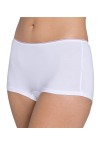 SLOGGI WOMENS BOXER FEEL SENSATIONAL SHORT -WHITE
