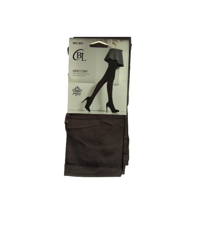 CBL TIGHTS 280 DEN SEE THROUGH/ CHARCOAL