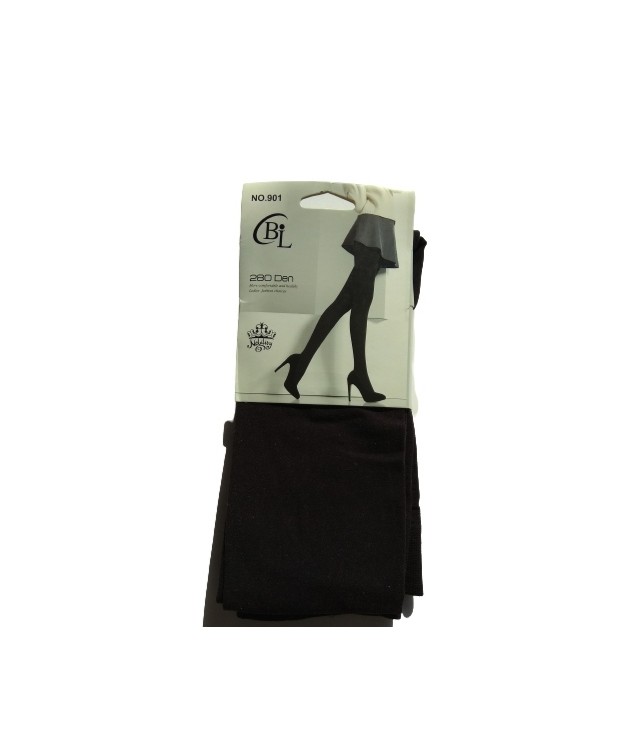 CBL TIGHTS 280 DEN SEE THROUGH/ BLACK