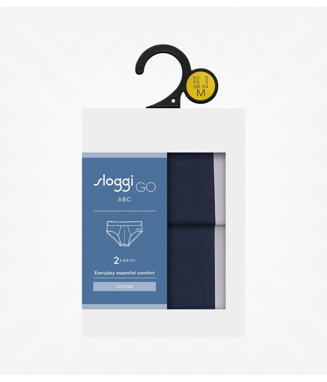 SLOGGI GO  ABC MENS MIDI SLIP - 2 PCS. - BLUE