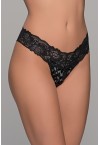 MILENA WOMEN'S PLUS SIZE LACE STRING IN BLACK