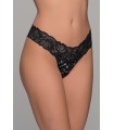 MILENA WOMEN'S PLUS SIZE LACE STRING IN BLACK
