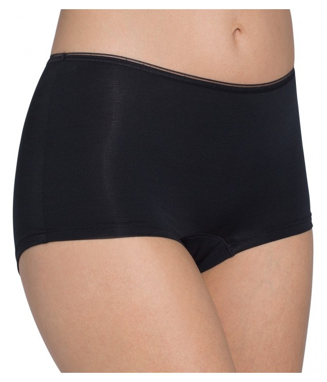 SLOGGI WOMENS BOXER FEEL SENSATIONAL SHORT 02- BLACK